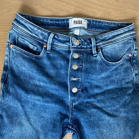 High Waisted PAIGE Skinny Jeans - Picture 1 of 2